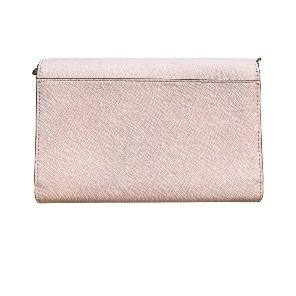 Tory Burch Baby Pink Leather Clutch Bag Wallet Crossbody